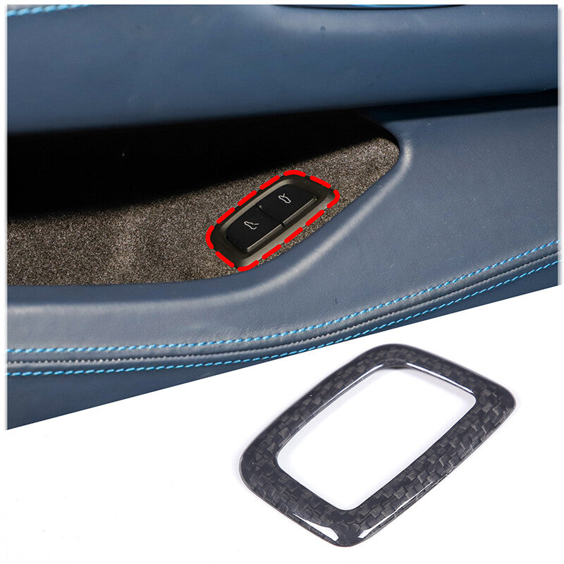 Carbon fiber air conditioner socket ventilation decorative sticker for Corvette C8 2020 - 2023