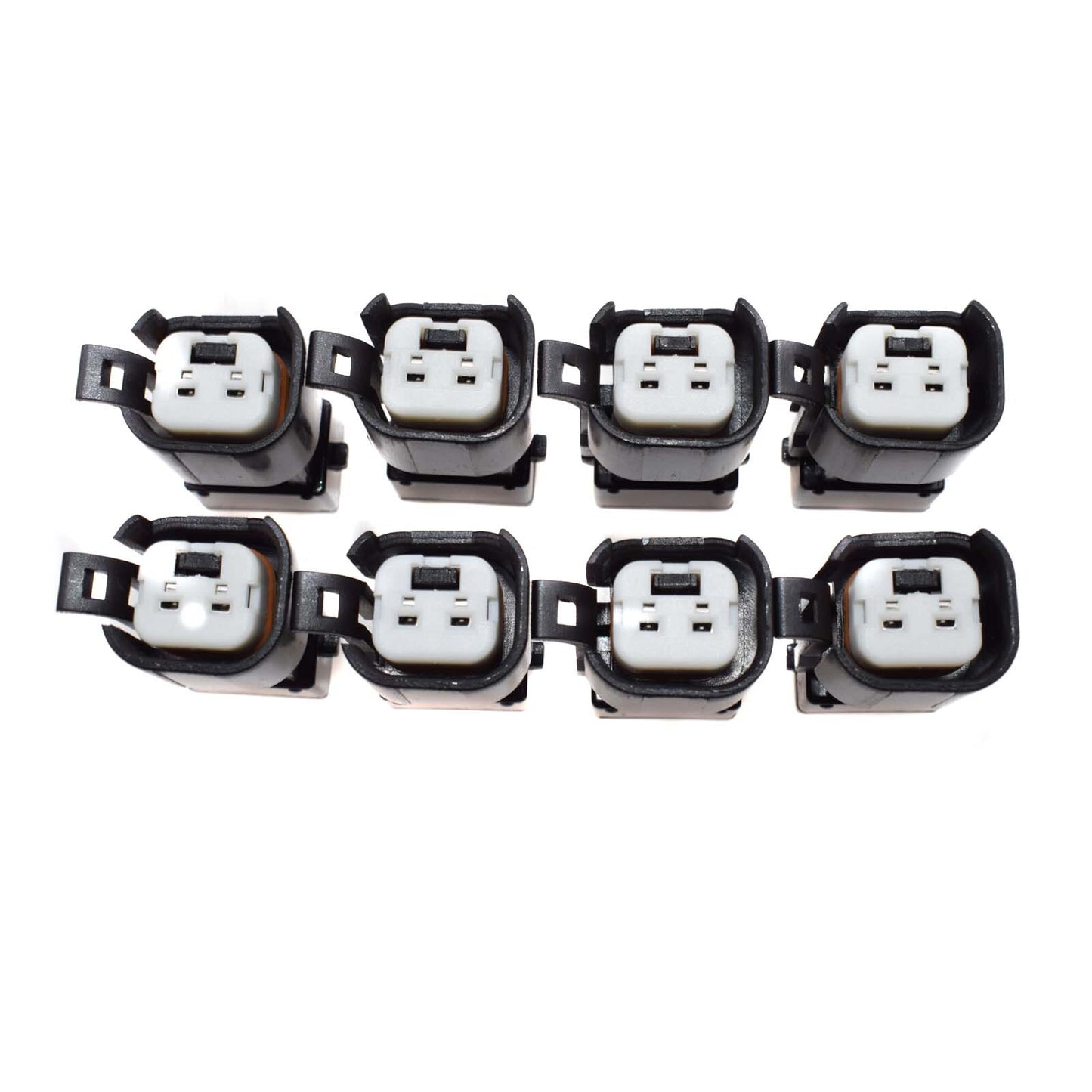 8Pcs Fuel Injector Connectors Adapters For USCAR EV6 EV14 Female To EV1 Male