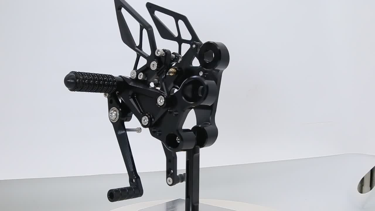 CNC geared foot pedals and foot spikes motorcycle black kit for CFMOTO NK800