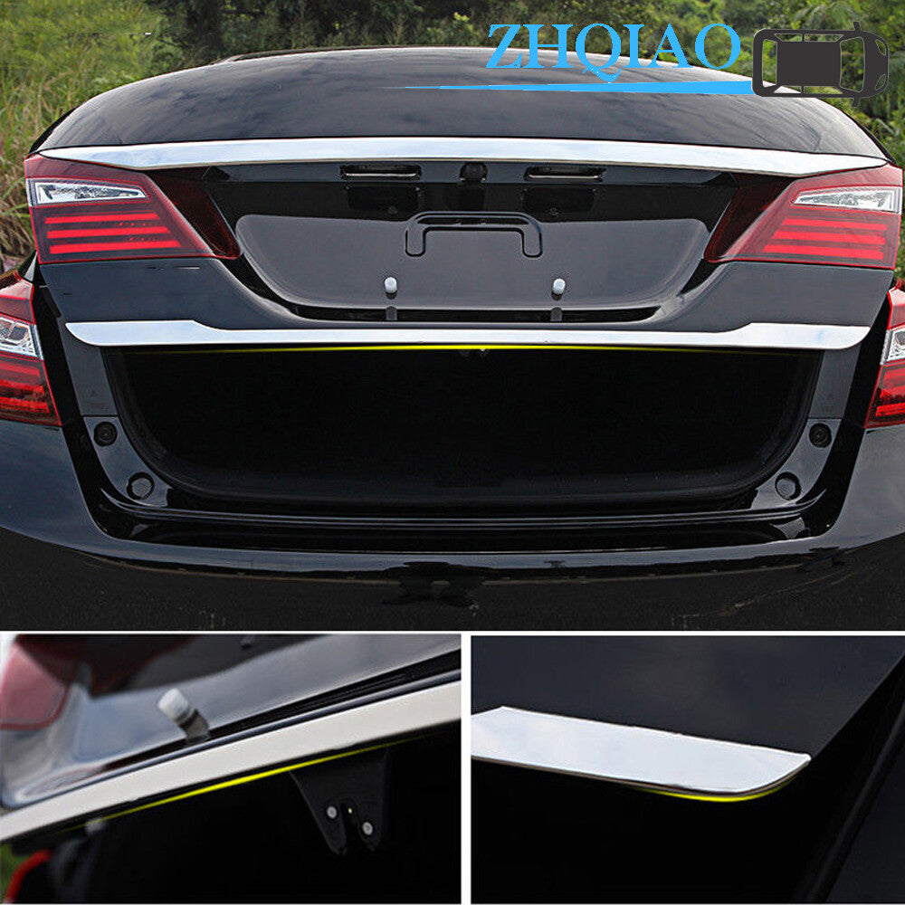 Chrome Rear Molding Tail Gate Cover Trim Fits for Honda Accord 2014-2017