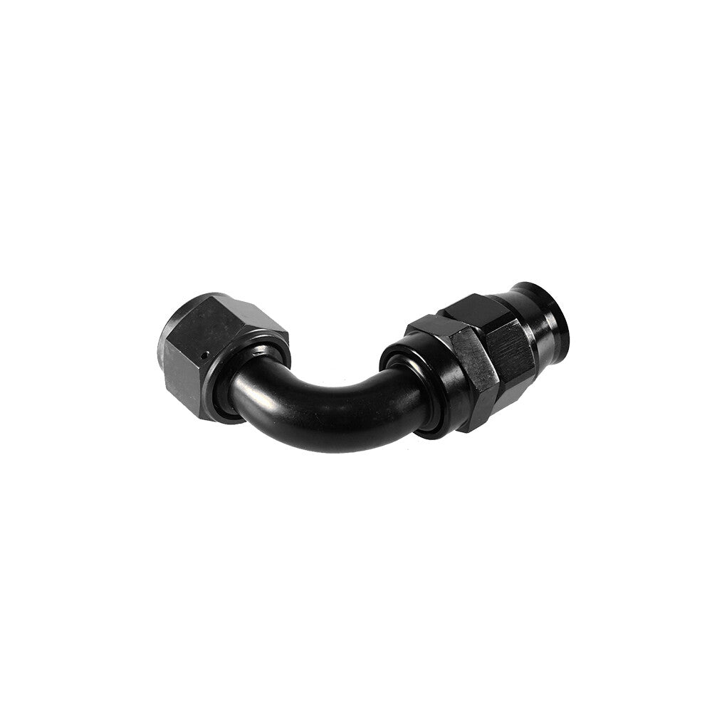 12AN PTFE Hose End Fitting Adapter AN12 90 Degree for PTFE Hose Line Only Black