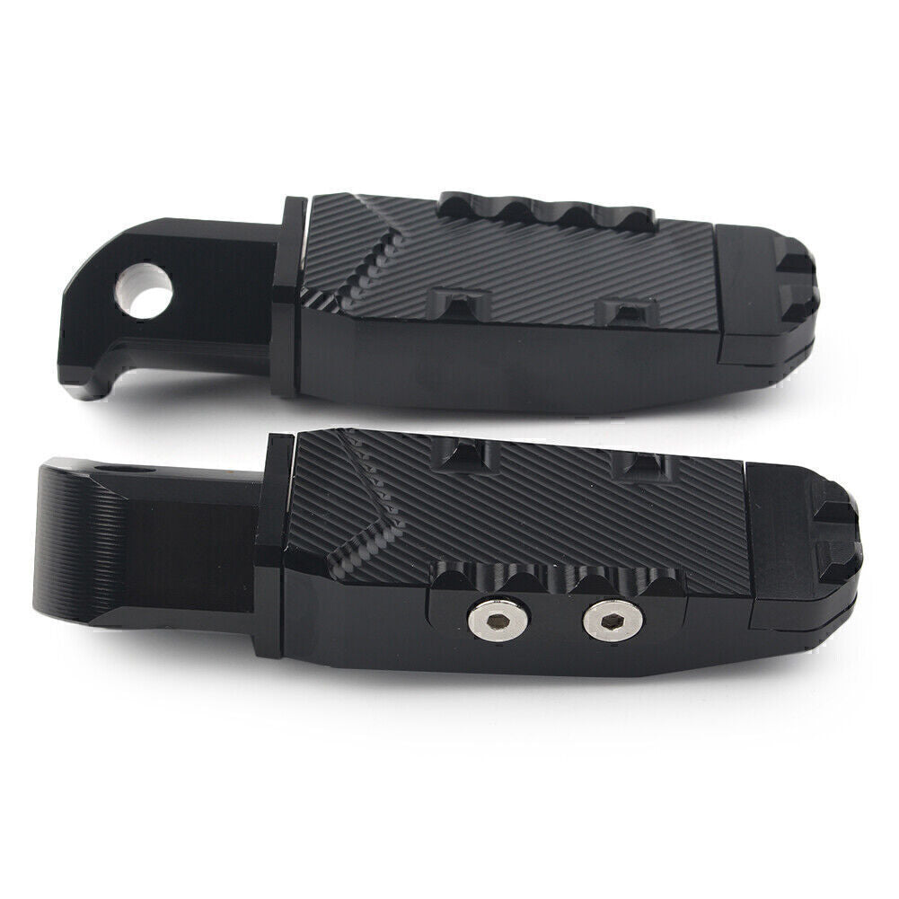 CNC Rear Passenger Footrests Foot Pegs Pedal Pads Fit for Yamaha FZ1 YZF R3 Black