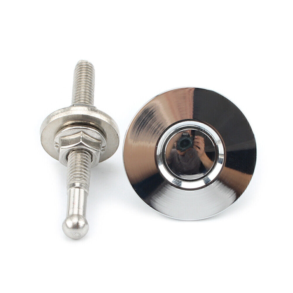 Universal Push Button Quick Release Hood Pins Bonnet Lock Clip Latch Bumper