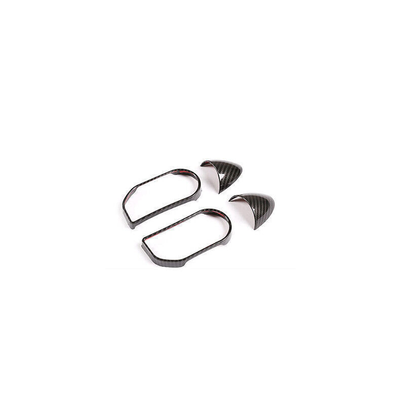 For Discovery Sport 2020-25 ABS Carbon Fiber Steering Wheel Switch Cover Trim 4X
