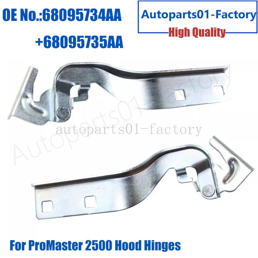 1Pair Hood Hinges Left+Right Fit For 2014-22 for Ram ProMaster 1500 2500 3500