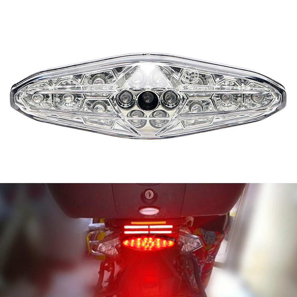 LED Rear Tail Light Retro Brake Light Univesal ATV for Honda for Yamaha Clear
