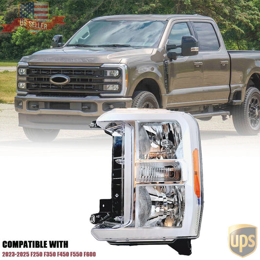 For 2023-2025 F250 F350 F450 F550 F600 HEADLAMP LEFT DRIVER SIDE PC3Z13008G