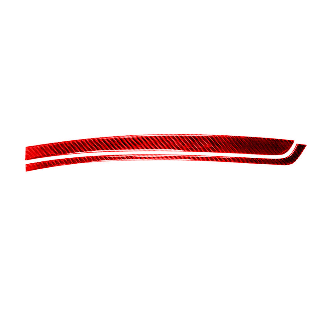 Red Carbon Fiber Passenger Storage Handle Cover Trim for Honda CRV CR-V 2015-16