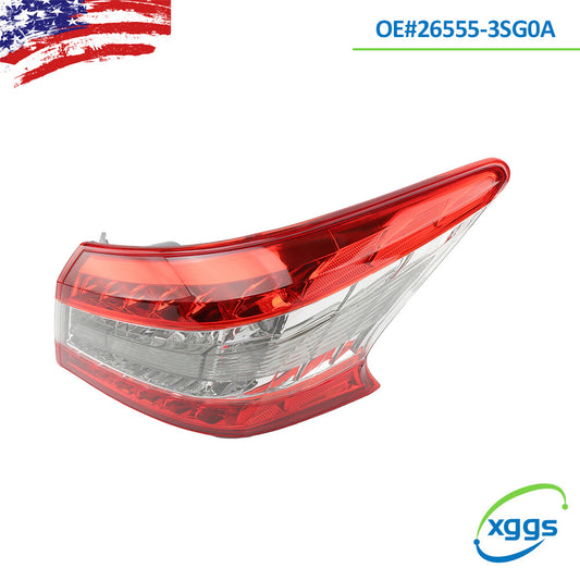 Taillights/rear lights applicable to 2013, 2014, 2015, and 2016 for Nissan Sentra passenger-right side