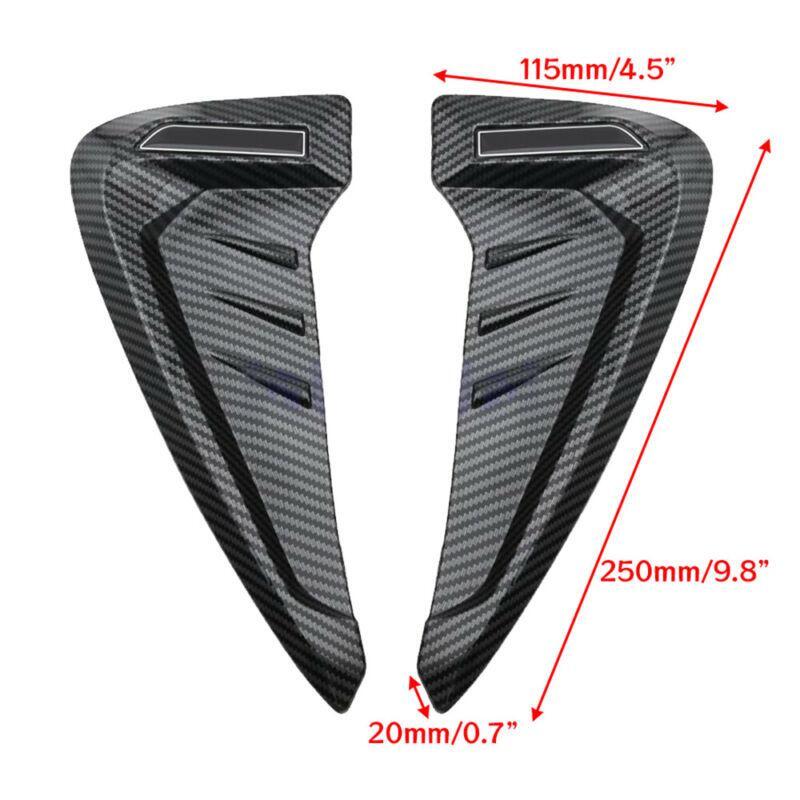Universal Carbon Fiber Side Wing/Windshield Sticker for Cars