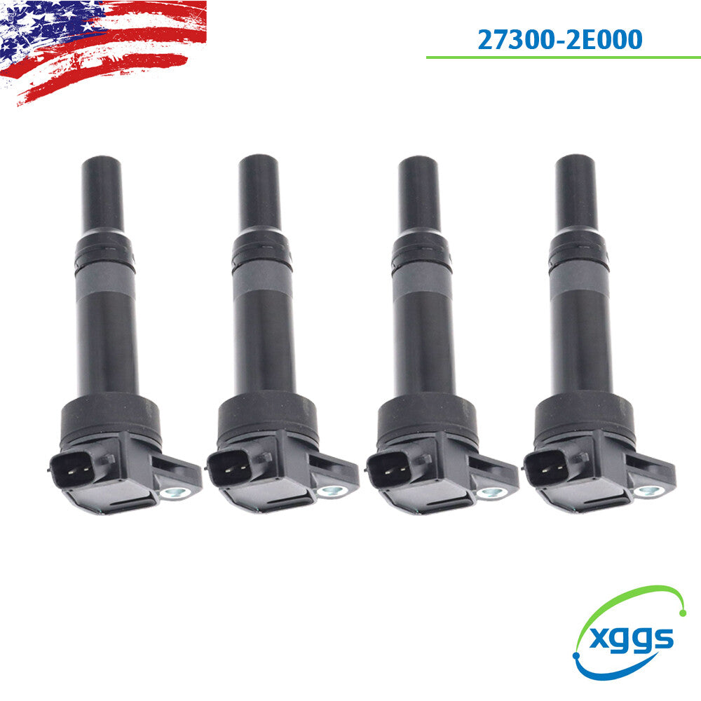 4¡Á For 2011-16 for Hyundai for Elantra 2012-18 for Kia Soul Ignition Coils Pack 27300-2E000
