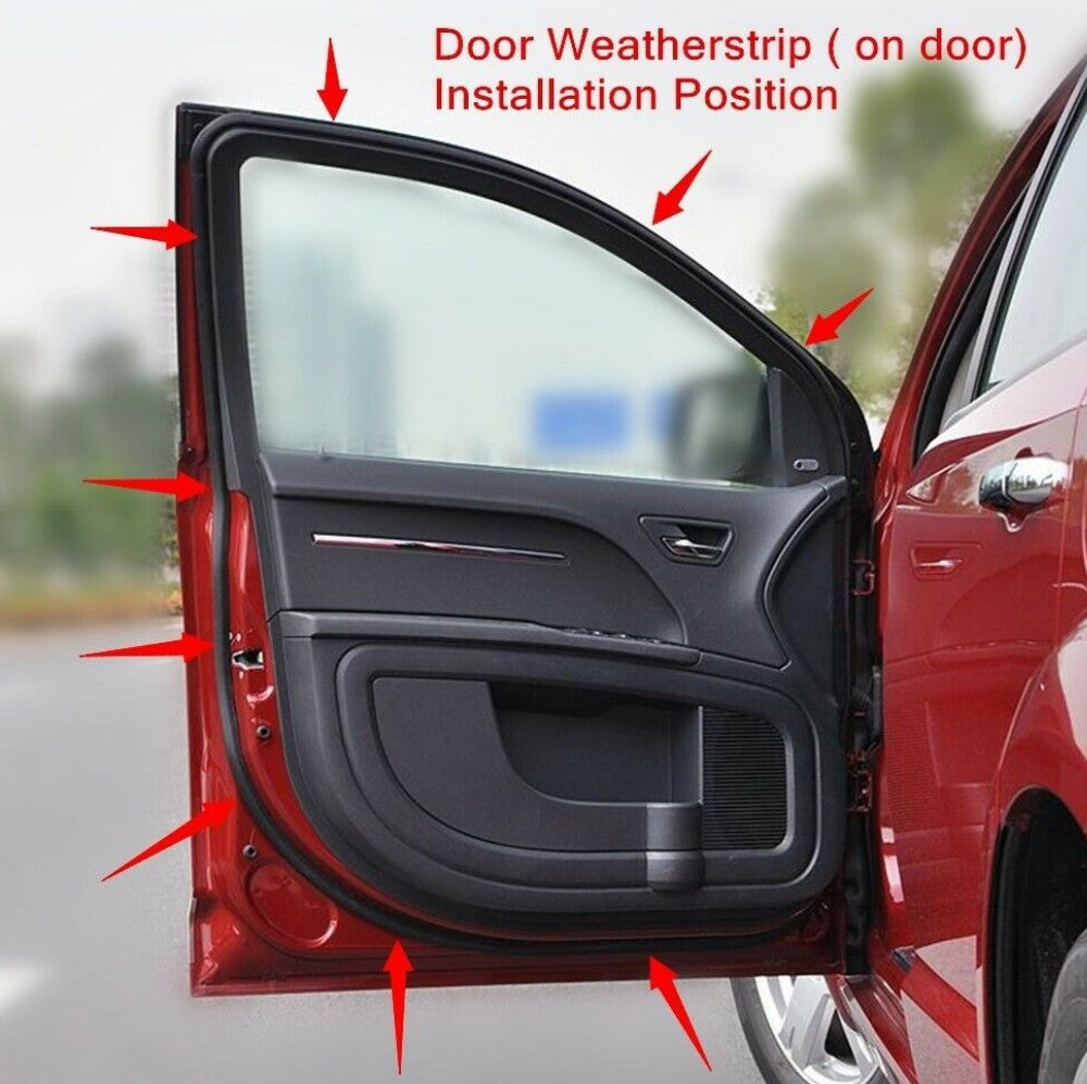 Suitable for 1998-2002 for Honda Accord door weatherstrip 4-piece Slence open-end washer on the door.