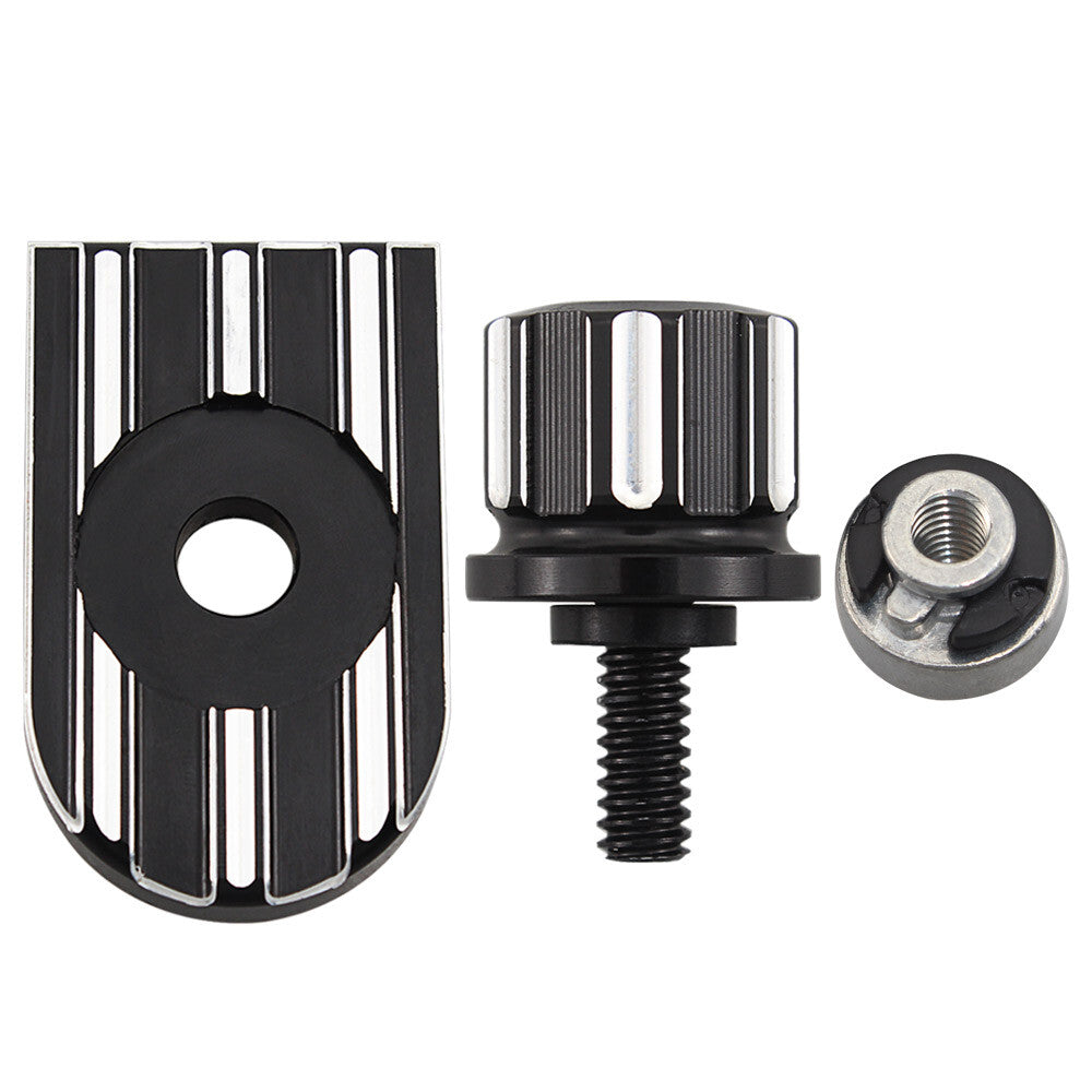 Rear for Seat Bolt Tab Screw Mount Knob Cover Nut Kits for Harley Sportster 1200 883