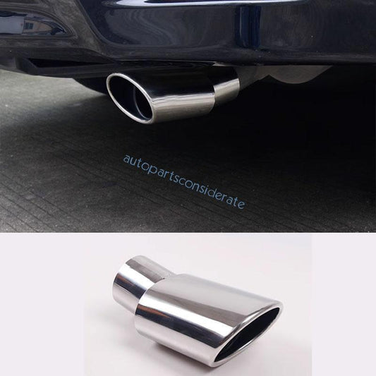 for Toyota for Corolla 14-19 Chrome Steel Rear Tail Exhaust Muffler Tip Pipe Trim 1X