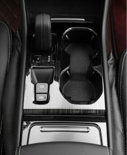 for Volvo XC40 2019-2022 Black titanium central console gear shift panel trim 3x