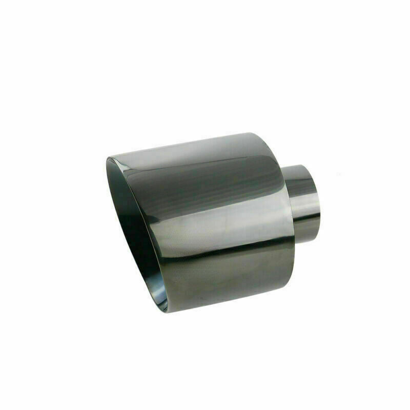 1PC 3'' ID 5'' OD Exhaust End Tips Muffler Black Exhaust Tip 3in US STOCK