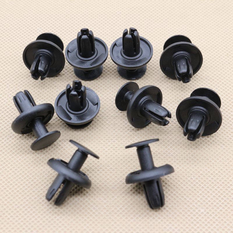 10-piece set of push-type trunk trim panel clips for BMW 07-14-7-401-727