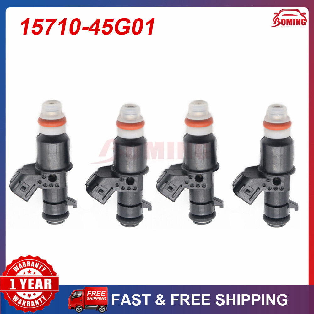 4x Fuel Injector 15710-45G01 For 2006-2009 for Suzuki Quadracer 450 LT-R450 LTR450