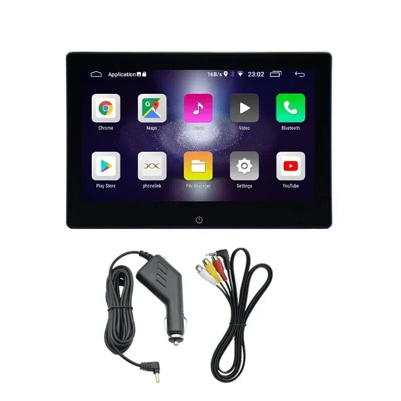 2Pc Car 10.1in HD 1080P Android 12Quad-core Headrest Rear for Seat Monitors 1+32G