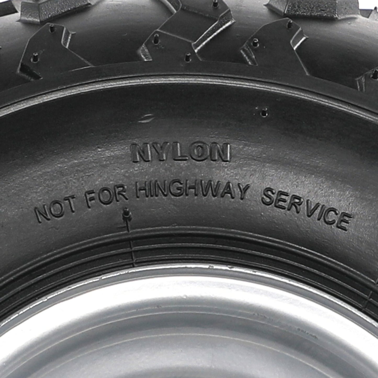 2-pack of 145/70-6 front and rear tires and rims for all-terrain vehicles, off-road vehicles, go-karts, 4x4 (110cc, 125cc, 70cc)