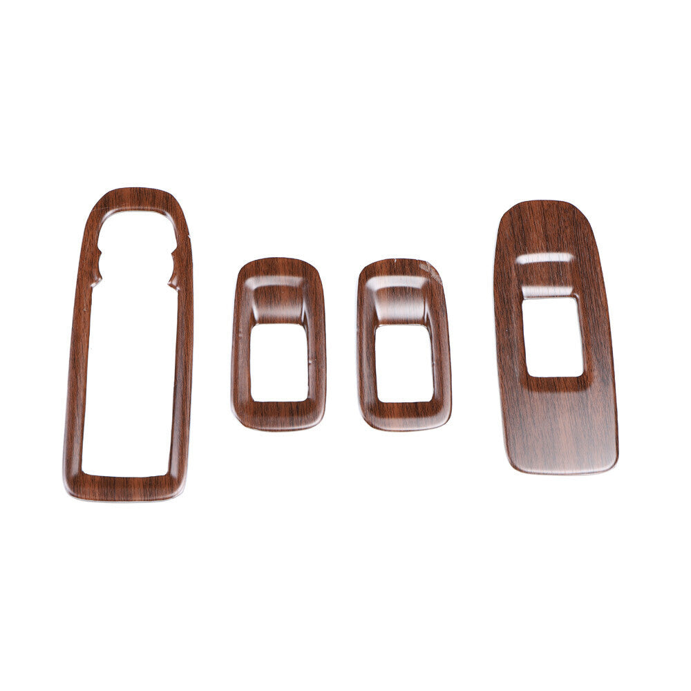 for Cadillac XT5 2017-2014 Matt Wood Grain Door Window Switch Lift Cover Trim 4P