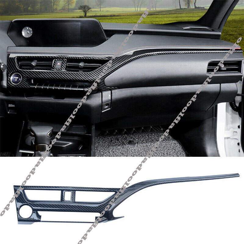 for Lexus UX 200 250h 19-2022 Carbon Fiber Central Console Dashboard Strip Trim