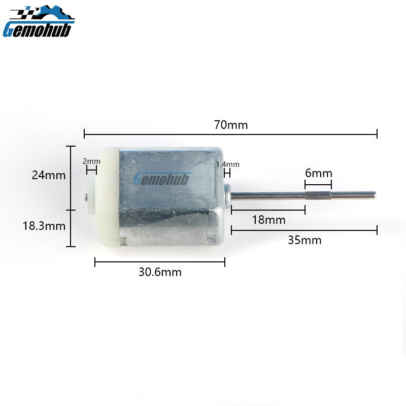 10pcs Knurl Shaft Micro Tailgate Lock Door Lock DC Motor 12000rpm