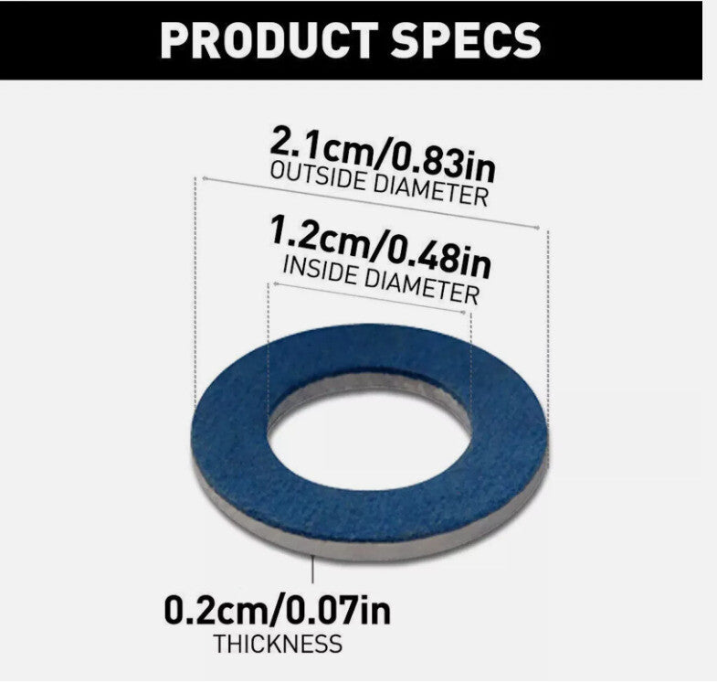 50x 9043012031 Oil Drain Sump Plug Washers Gasket for Toyota