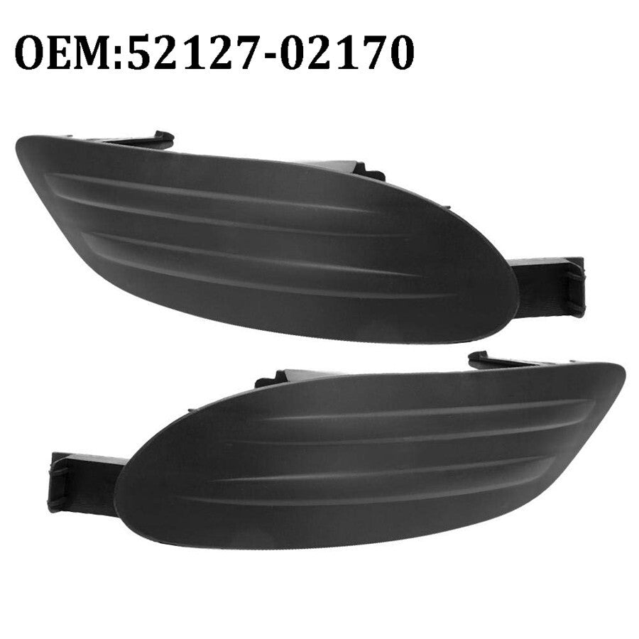 For 2005-2008 for Toyota for Corolla 2Pcs Black Front Bumper Fog Lamp Caps Cover Trim US