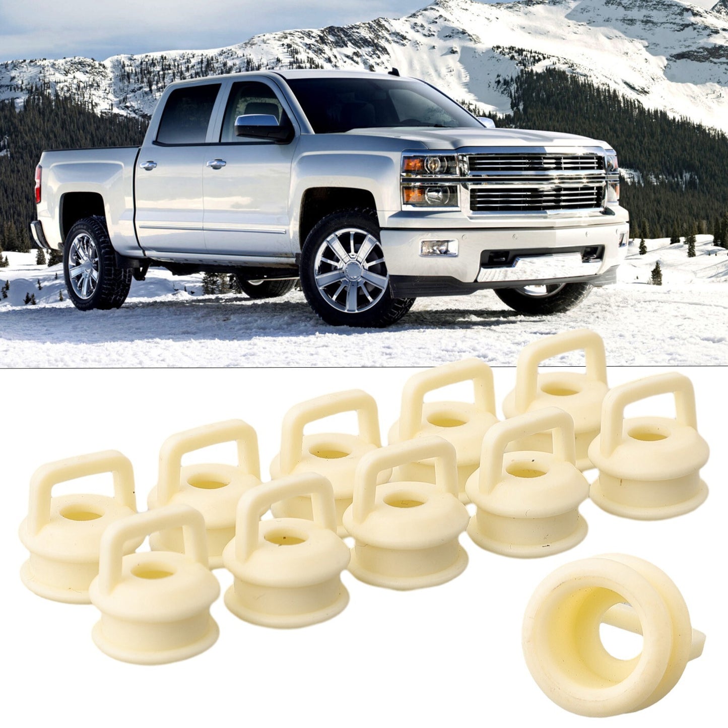 Premium 10ps Repair Kit for Chevy For Silverado Shifter Cable Linkage Bushing