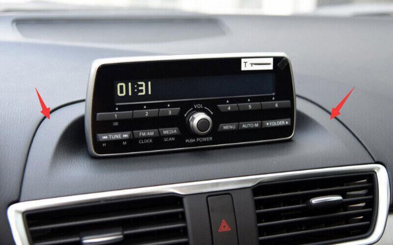 for Mazda 3 Axela 14-2019 Real Carbon Fiber Console Volume Button Control Strip