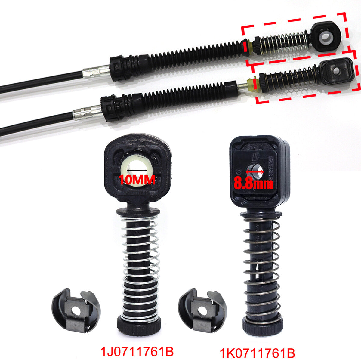 Gear Selector Shift Linkage Shaft Cable Catch Gaiter Bushing Kit for VW Caddy