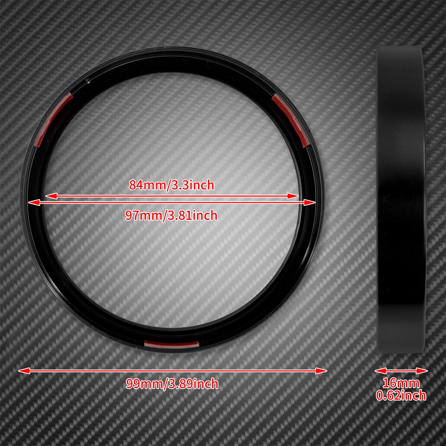 Speedometer Gauge Trim Ring Fit For Sportster 883 1200 Dyna Street Bob Low Rider