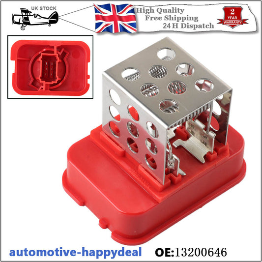 Heater Blower Fan Resistor for Vauxhall Zafira B 2005 to 2013 39090003 13200646