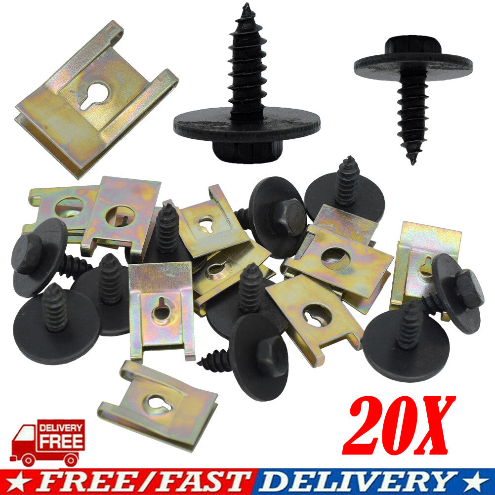 DE U-Nut Hex Screws Wheel Run Underride Protection Underbody for BMW NEW