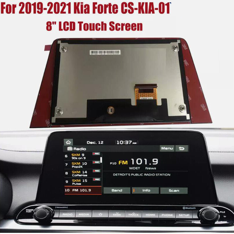 8 LCD DISPLAY WITH TOUCH SCREEN For 2019 2020 2021 for Kia Forte Nav Radio