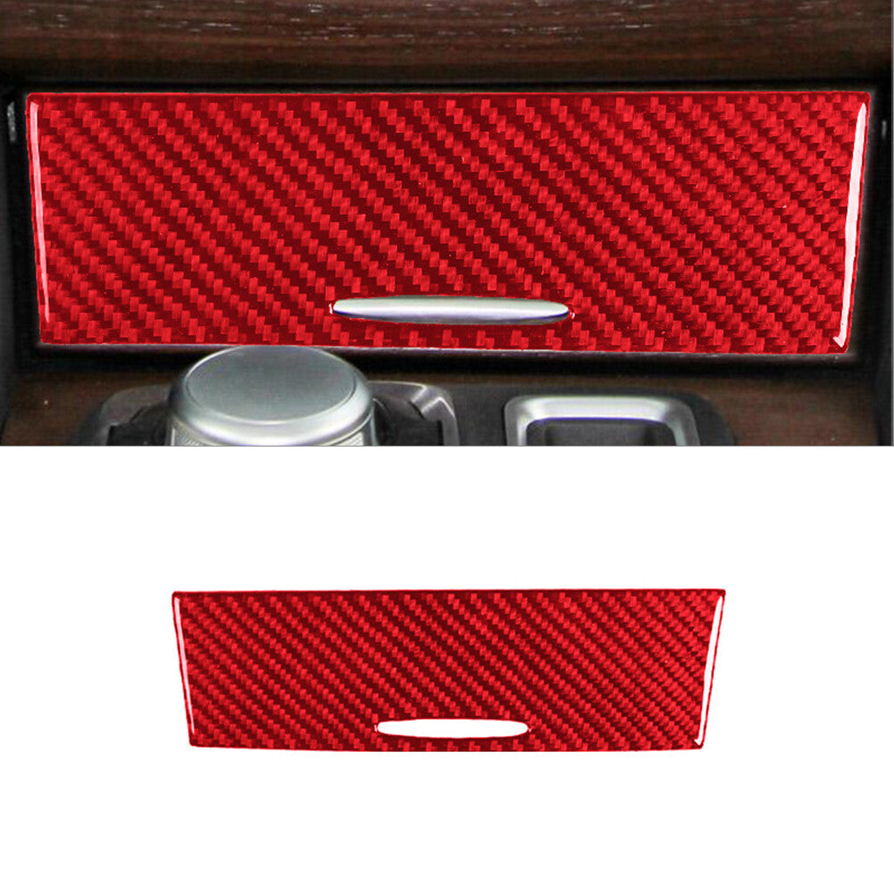Red Carbon Fiber Interior Cover Trim Fit for Chrysler 300 2015-Up