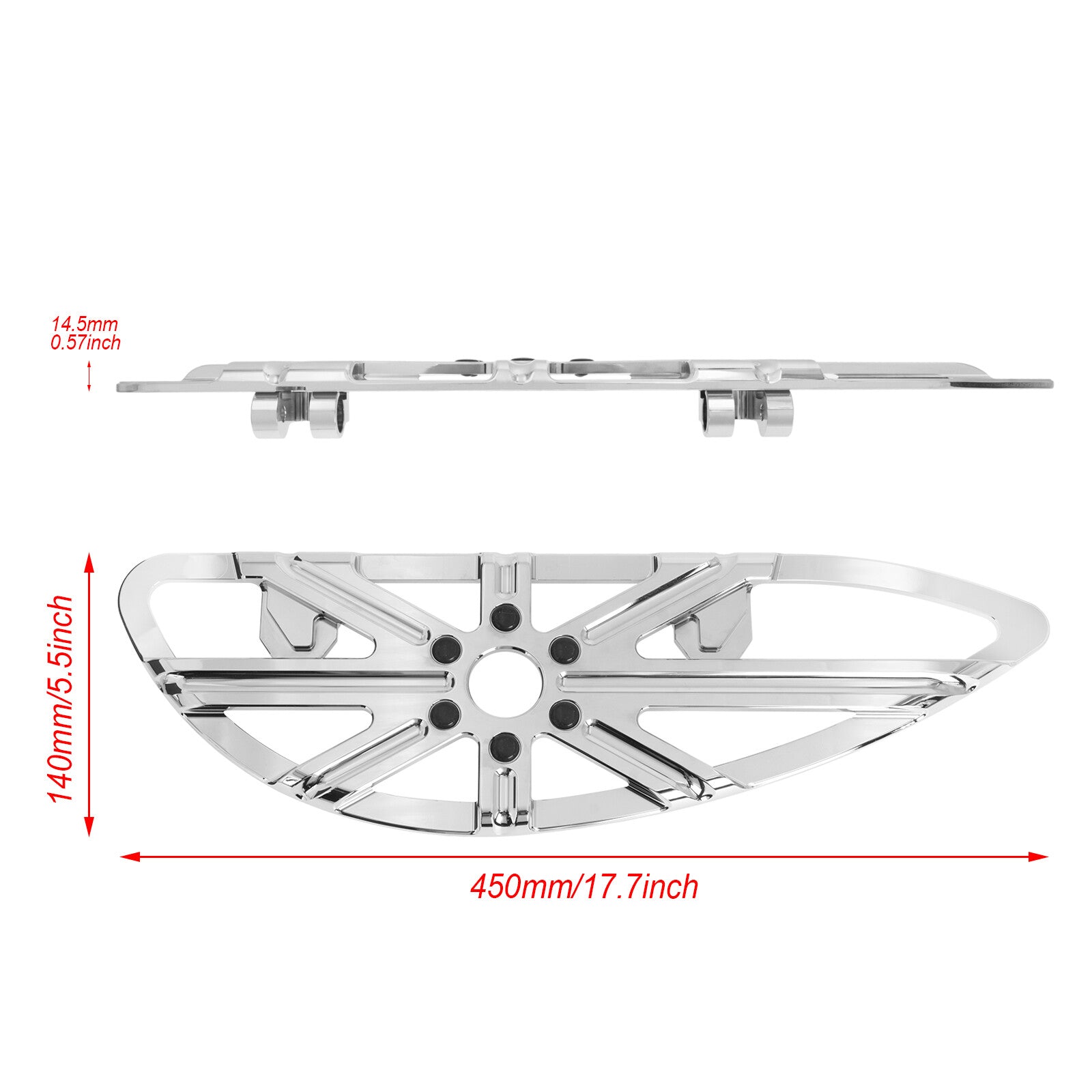 Chrome Driver Non-Slip Floorboards Footboard for Harley Road Electra Glide 86-23