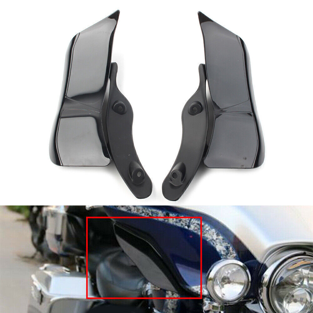2pcs Adjustable Windshield Air Deflector Fit for Harley Touring Road Glide 2015-2020