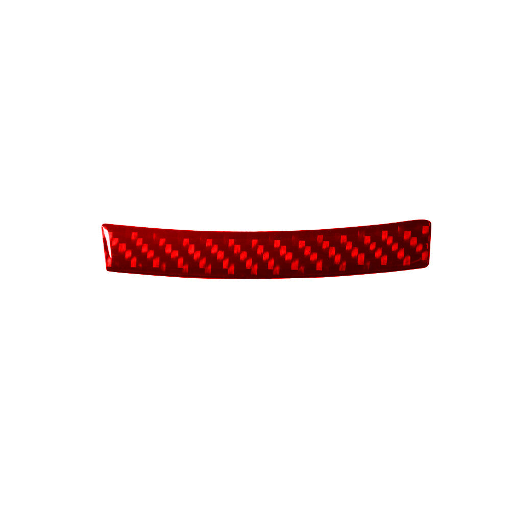 Red Carbon Fiber Below transmission console Cover Trim for Ford Fiesta 2011-2015