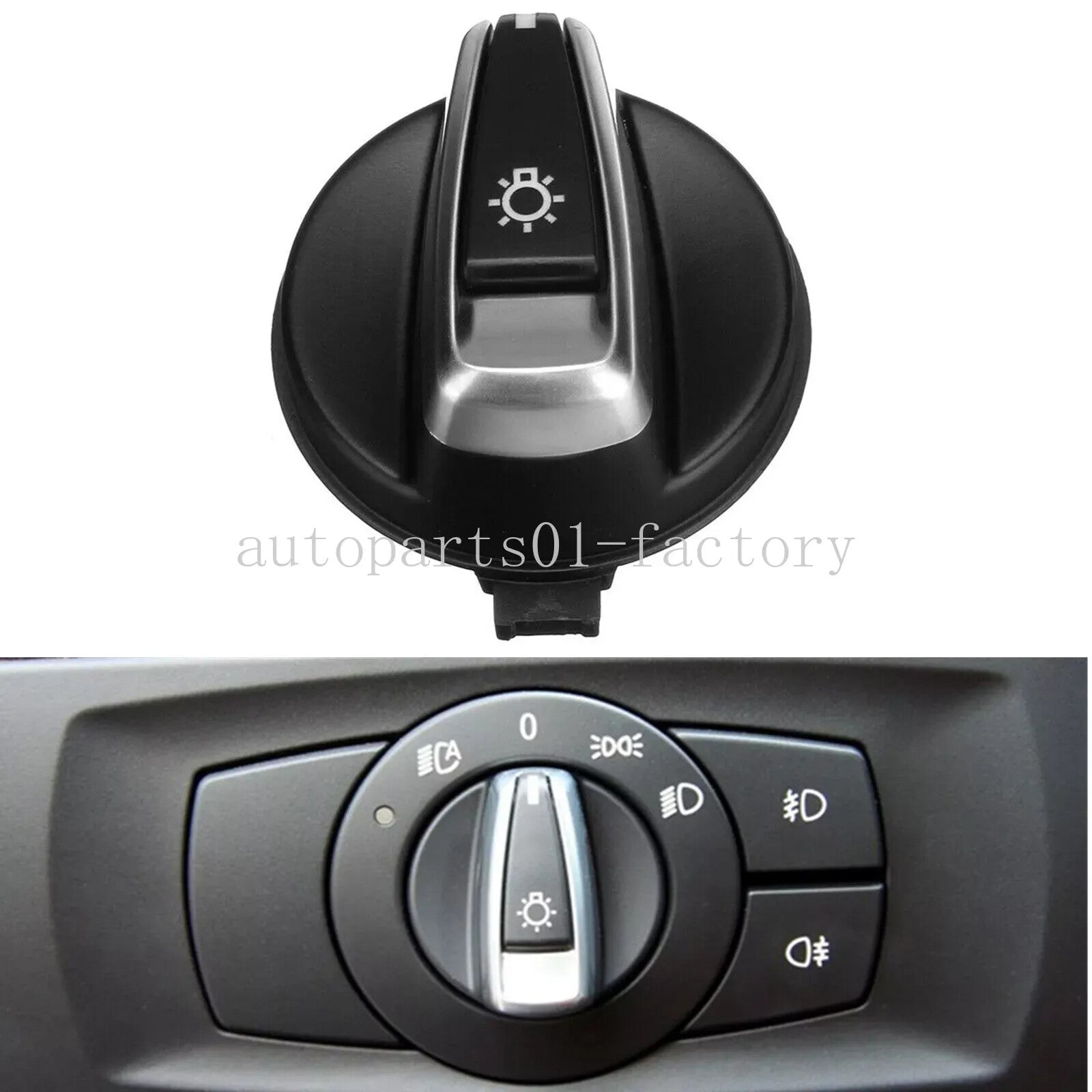 Automotive Headlight Switch Button for BMW E88 E82 3 E90 E91 X1 E84 1 Series