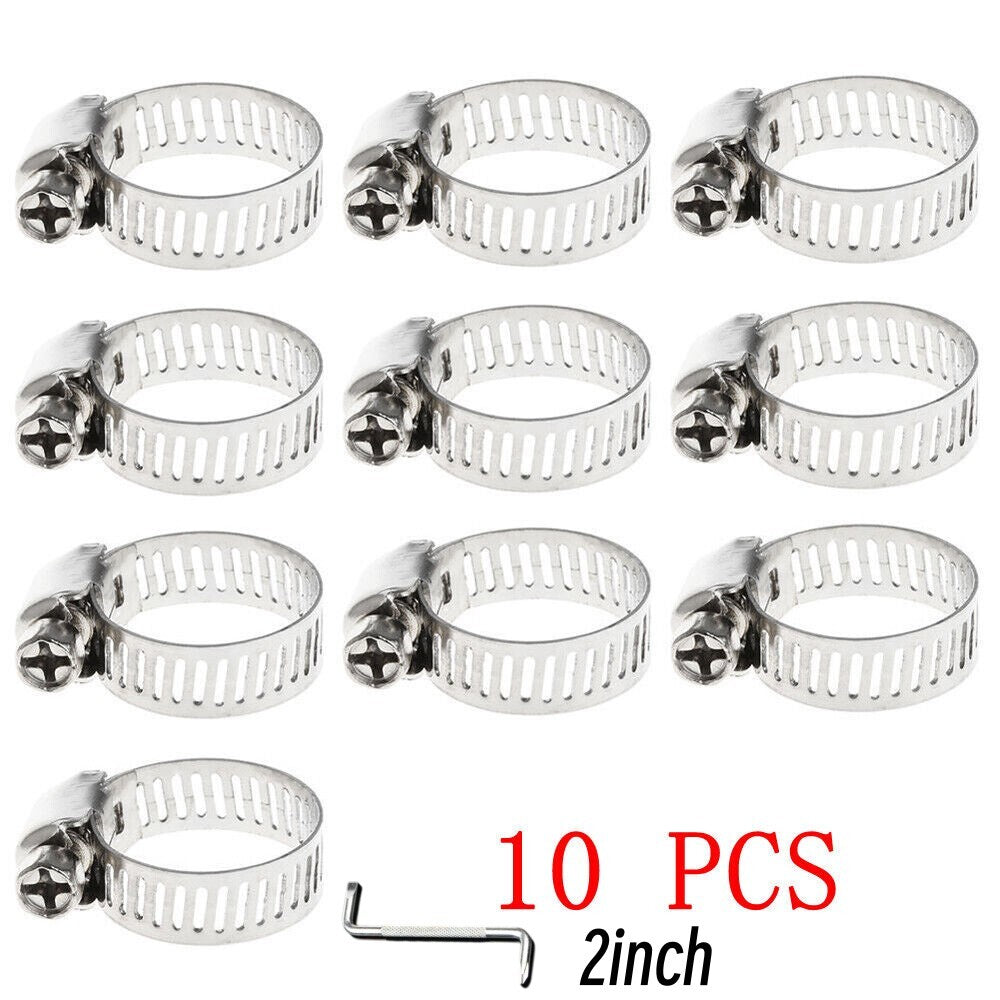 10 x 2 inch IHose clamp worm gear hose clamp stainless steel for fuel lines