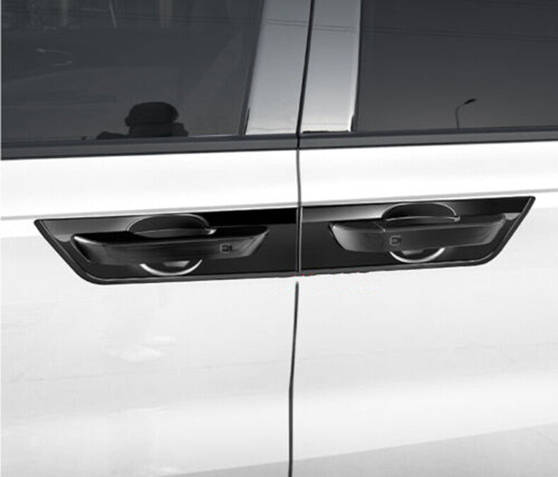 for Kia Carnival 2022-2023 Glossy Black Door Handle Cover+Bowl Cup Molding Trim