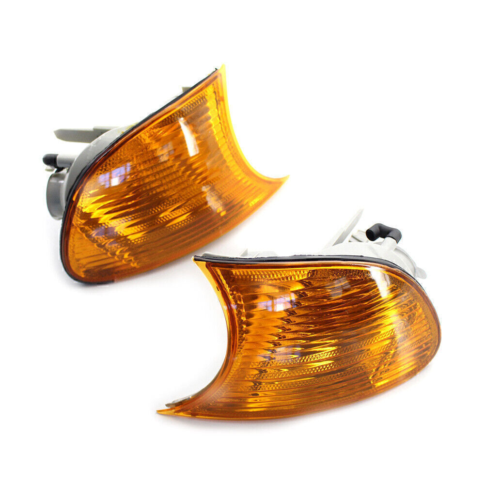 for BMW E46 3-Series 2DR 00-01 Front Turn Signal Light With Amber Lens