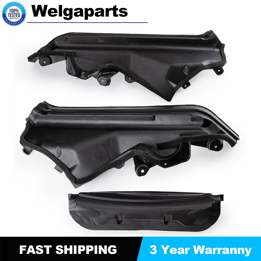3x 51717169420 Engine Upper Compartment Partition Panel Set for BMW X5 X6 E70