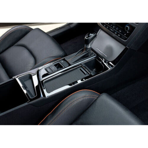 for Hyundai Sonata 2015-2017 Black Inner Gear Shift Box Frame Cover Trim Steel