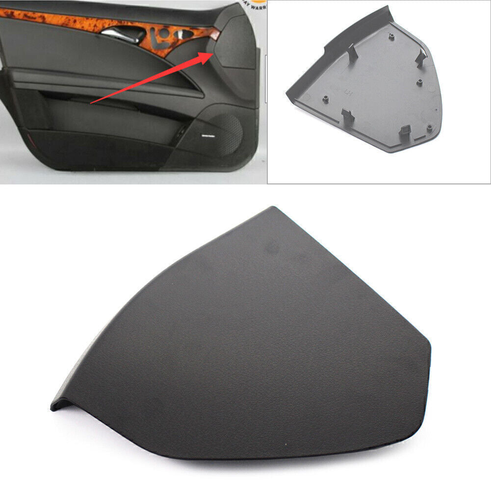 Front Left Drivers Door Upper Cover Trim Black for Mercedes-Benz E-Class W211