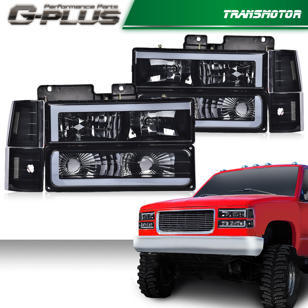 Shizheng 88-93 for Chevrolet C/K for GMC for Sierra Tahoe True Mold/Golden Bright LED