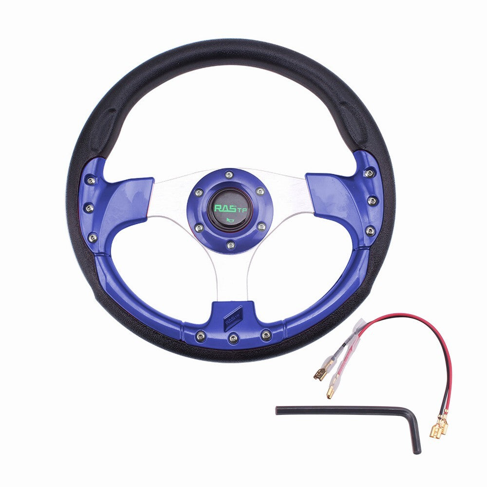 Universal Blue 13 320mm 6-holes Aluminum Steering Wheel for Racing Car for Golf Car