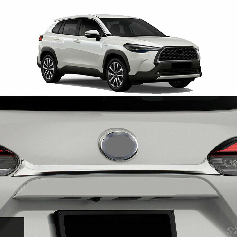 for Toyota for Corolla Cross 2020-2023 Chrome Rear Door Trunk Lid Protect Cover Trim